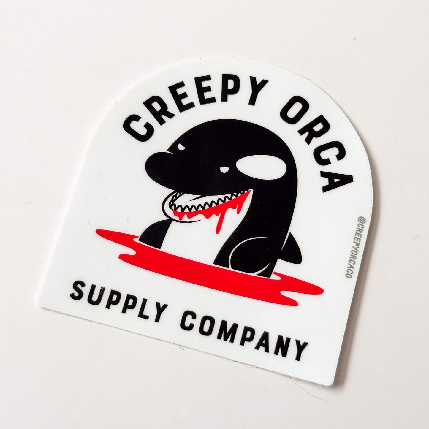 Creepy Orca Logo Sticker