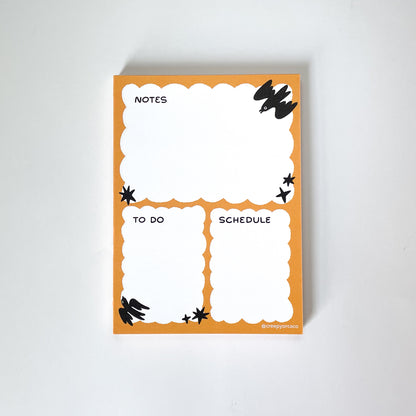 Crow Notes Notepad - Creepy Orca Supply Co