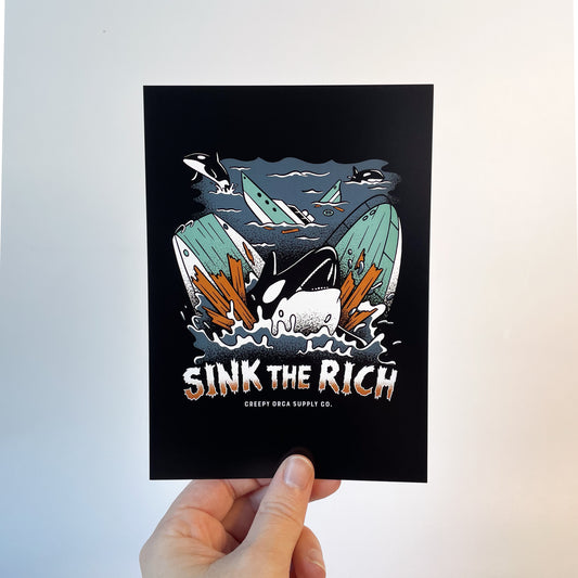 Sink The Rich 5x7 Print
