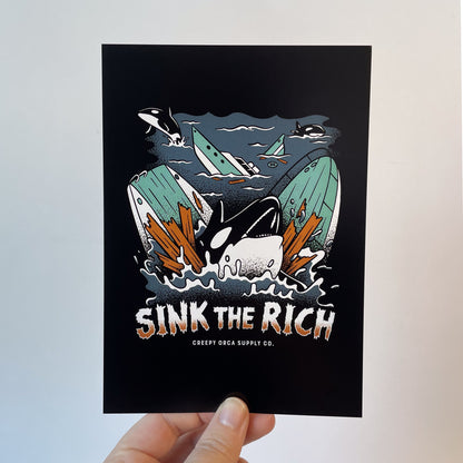 Sink The Rich 5x7 Print