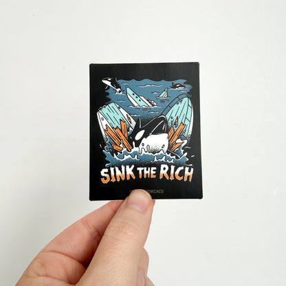 Sink The Rich Orca Sticker