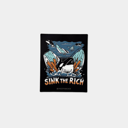 Sink The Rich Orca Sticker