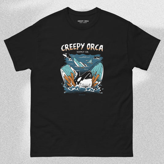 Creepy Orca Yacht Attack Short-Sleeve Tee